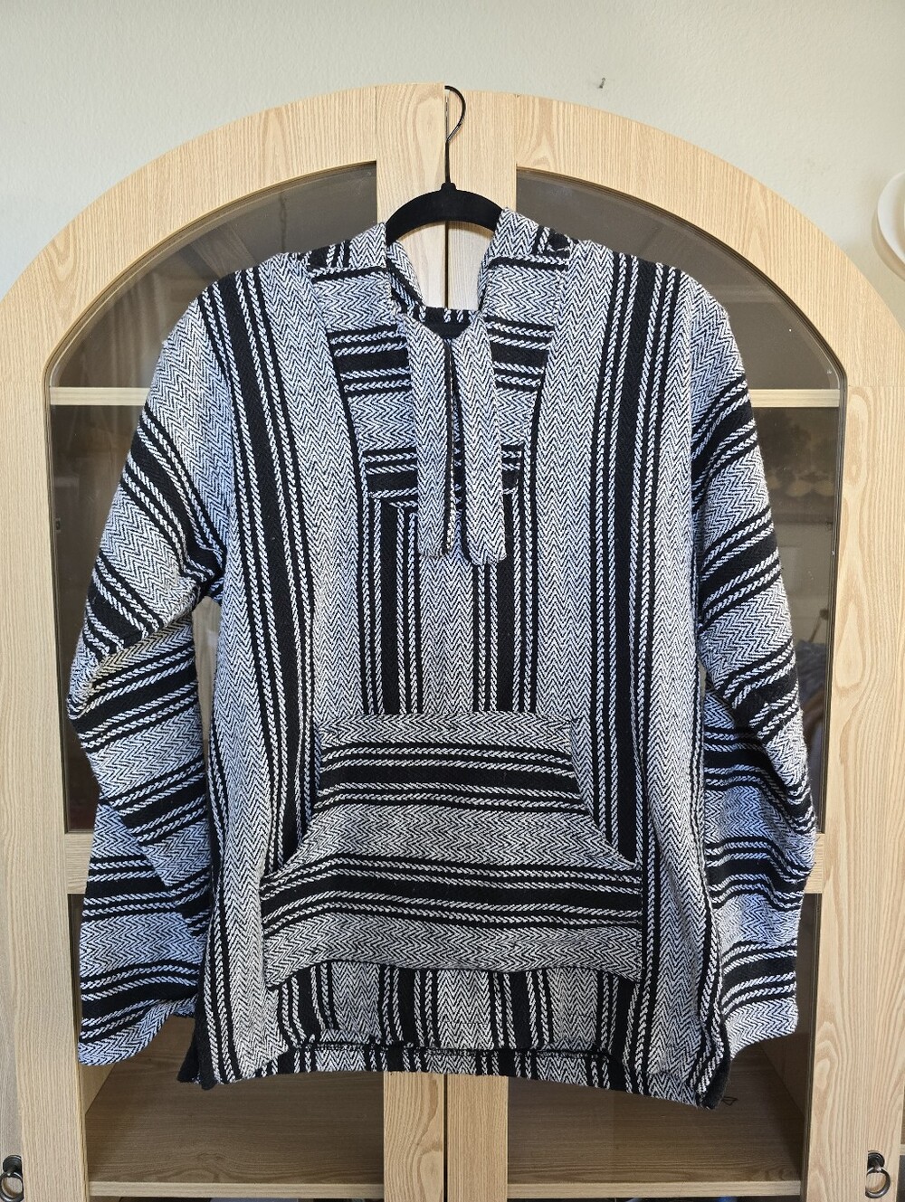 Baja pullover poncho hoodie boho